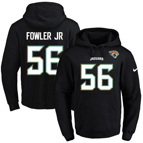 Nike Jaguars #56 Dante Fowler Jr Black Name & Number Pullover NFL Hoodie - Click Image to Close